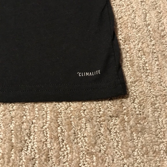 Women’s Black & Silver Outline Adidas Graphic T-Shirt In Size Small - Picture 10 of 10